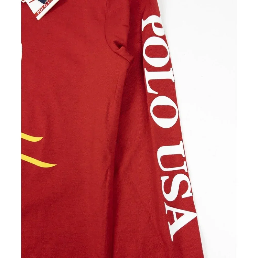 Polo Ralph Lauren Suicide Skier Hoodie Men's XS Pullover Lightweight Red - Picture 8 of 14